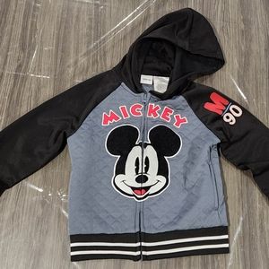 Mickey Mouse Hoodia Jacket Black/Gray 4T